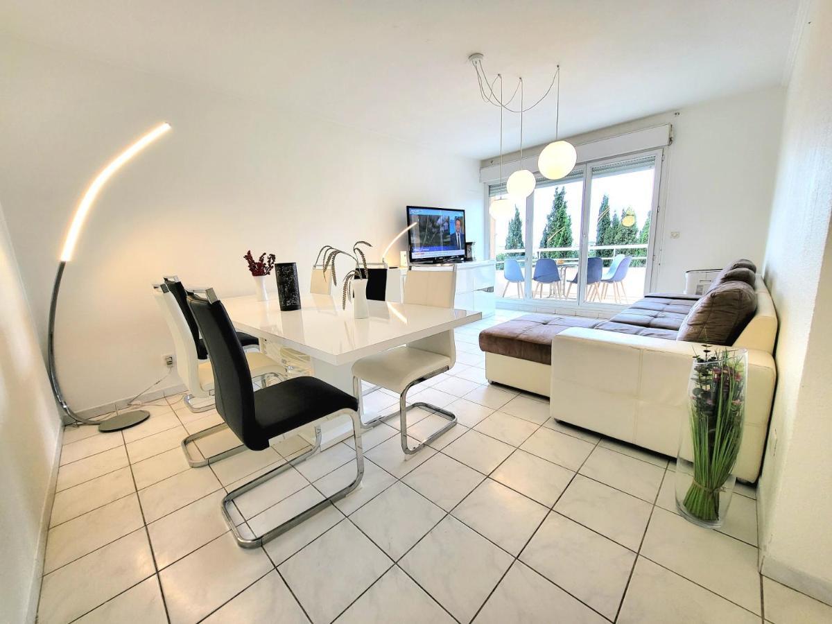 Appart Luxueux 3 Pieces, Piscine, Mer, Terrasse Cannes Kültér fotó