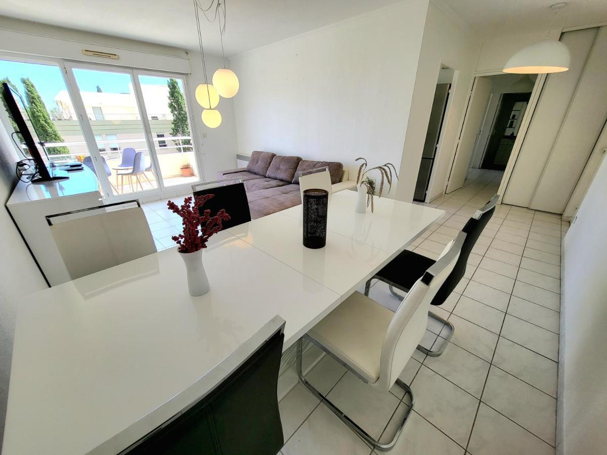 Appart Luxueux 3 Pieces, Piscine, Mer, Terrasse Cannes Kültér fotó