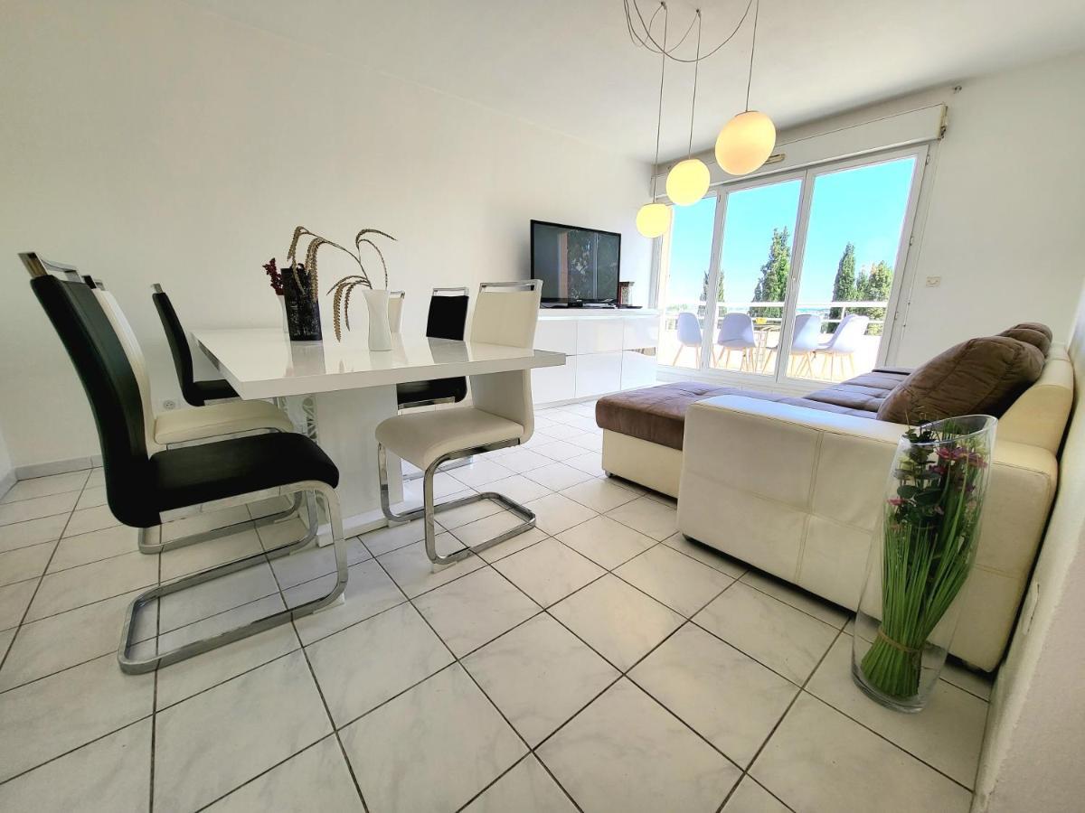 Appart Luxueux 3 Pieces, Piscine, Mer, Terrasse Cannes Kültér fotó