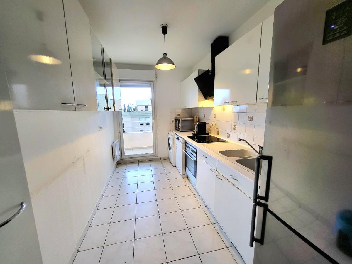 Appart Luxueux 3 Pieces, Piscine, Mer, Terrasse Cannes Kültér fotó