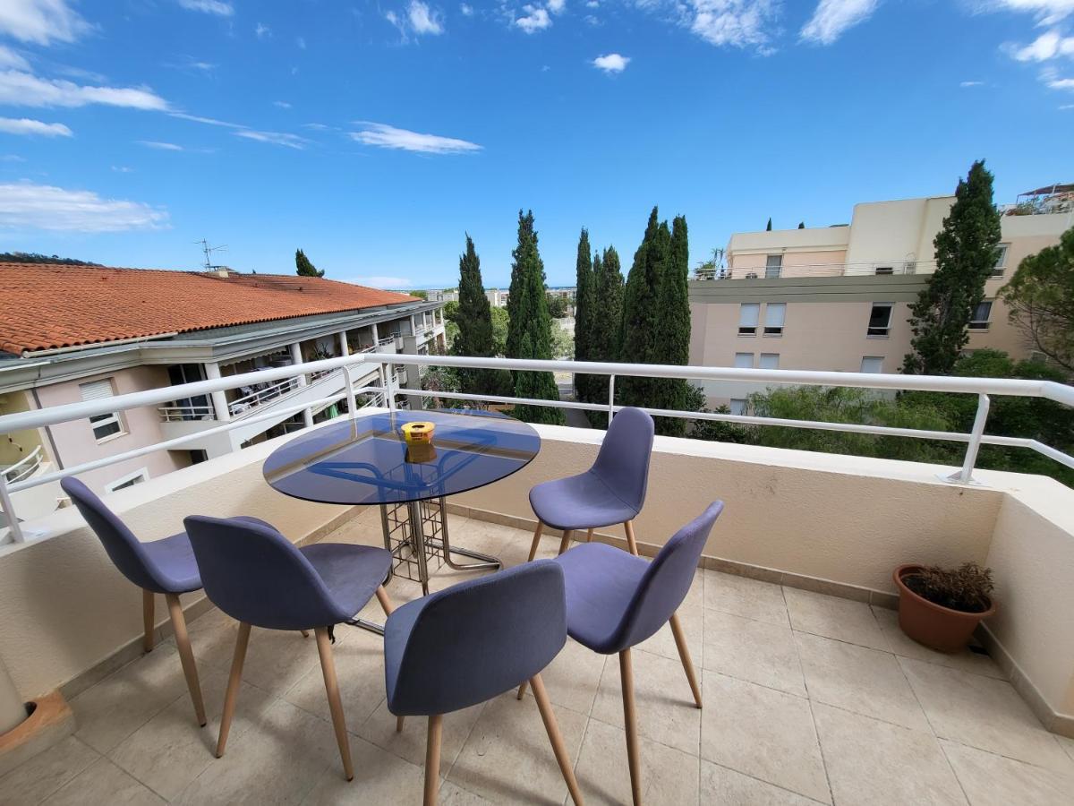 Appart Luxueux 3 Pieces, Piscine, Mer, Terrasse Cannes Kültér fotó